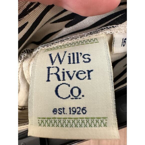 Girls Will's River Company Zebra Print Skirt Sz 16 - Picture 2 of 3